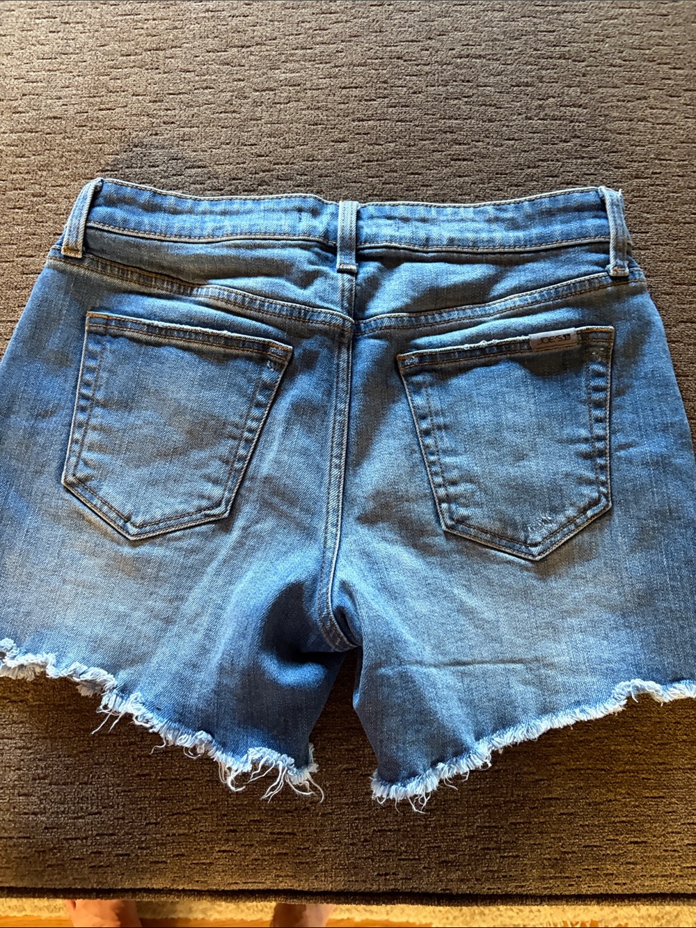 Joe's Jeans Light Blue Frayed Denim Cutoff Shorts - Picture 2 of 2